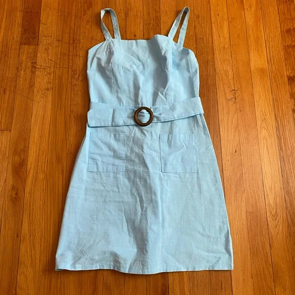 Shein Dresses | Shein Light Blue Mini Dress | Color: Blue | Size: S | Pm-97181030's Closet